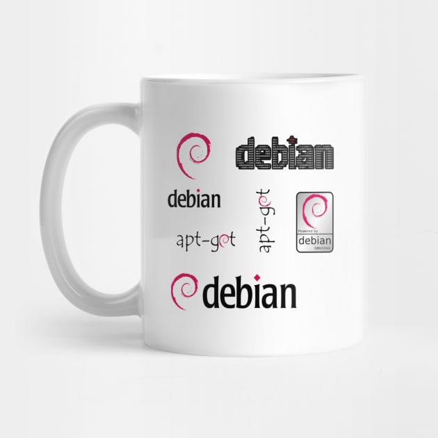 debian sticker set by yourgeekside